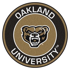 FANMATS NCAA Oakland University Golden Grizzlies Universityroundel Mat, Team Color, One Size