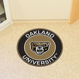 FANMATS NCAA Oakland University Golden Grizzlies Universityroundel Mat, Team Color, One Size