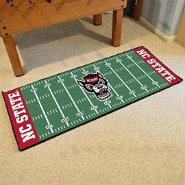 FANMATS NCAA North Carolina State Wolfpack Universityfootball Field Runner, Team Color, One Size
