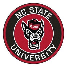 FANMATS NCAA North Carolina State Wolfpack Universityroundel Mat, Team Color, One Size