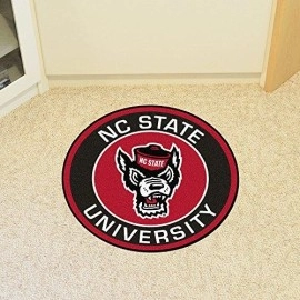 FANMATS NCAA North Carolina State Wolfpack Universityroundel Mat, Team Color, One Size