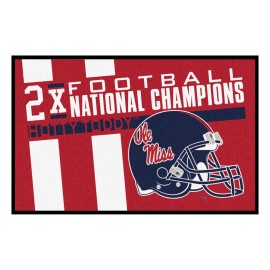 Fanmats, University of Mississippi (Ole Miss) Dynasty Starter Mat