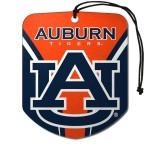 FANMATS 61605 NCAA Auburn Tigers Hanging Car Air Freshener, 2 Pack, Black Ice Scent, Odor Eliminator, Shield Design with Team Logo