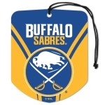 FANMATS 61593 NHL Buffalo Sabres Hanging Car Air Freshener, 2 Pack, Black Ice Scent, Odor Eliminator, Shield Design with Team Logo