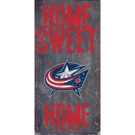 Fan Creations NHL Columbus Blue Jackets Unisex Columbus Blue Jackets Home Sweet Home, Team Color, 6 x 12