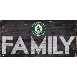 MLB Oakland Athletics Unisex Oakland Athletics Family sign, Team Color, 6 x 12