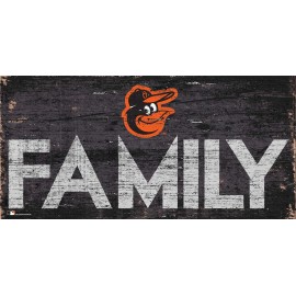 MLB Baltimore Orioles Unisex Baltimore Orioles Family Sign, Team Color, 6 x 12