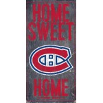 NHL Montreal Canadiens Unisex Montreal Canadiens Home Sweet Home, Team Color, 6 x 12