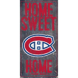 NHL Montreal Canadiens Unisex Montreal Canadiens Home Sweet Home, Team Color, 6 x 12