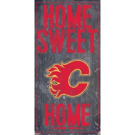 Fan Creations NHL Calgary Flames Unisex Calgary Flames Home Sweet Home, Team Color, 6 x 12