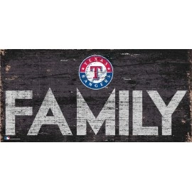 Fan Creations MLB Texas Rangers Unisex Texas Rangers Family Sign, Team Color, 6 x 12