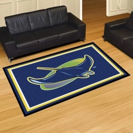 Tampa Bay Rays 5ft. x 8ft. Plush Area Rug - Devil Ray Alternate Logo