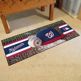 Washington Nationals Baseball Runner Rug - 30in. x 72in. - Nationals Script Alternate Logo