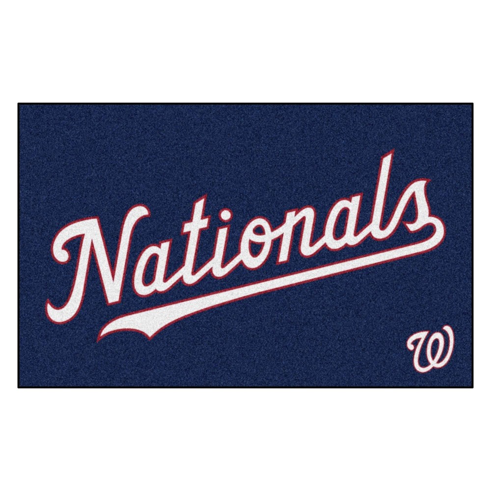 Washington Nationals Ulti-Mat Rug - 5ft. x 8ft. - Nationals Script Alternate Logo