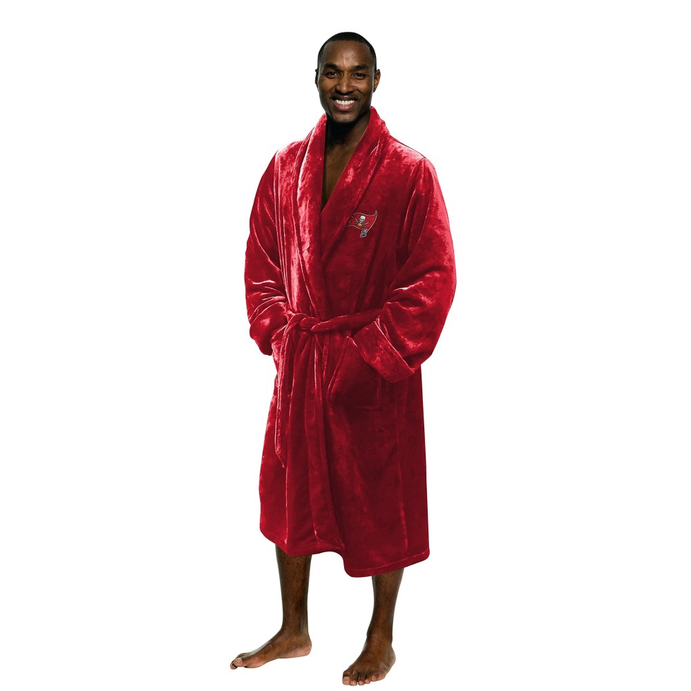 Northwest NFL Tampa Bay Buccaneers Unisex-Adult Silk Touch Bath Robe, LargeX-Large, Team colors