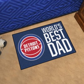 Detroit Pistons Starter Mat Accent Rug - 19in. x 30in. World's Best Dad Starter Mat