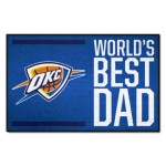 Oklahoma City Thunder Starter Mat Accent Rug - 19in. x 30in. World's Best Dad Starter Mat