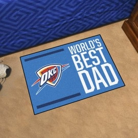 Oklahoma City Thunder Starter Mat Accent Rug - 19in. x 30in. World's Best Dad Starter Mat