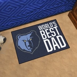 Memphis Grizzlies Starter Mat Accent Rug - 19in. x 30in. World's Best Dad Starter Mat