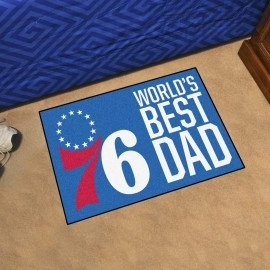 Philadelphia 76ers Starter Mat Accent Rug - 19in. x 30in. World's Best Dad Starter Mat