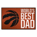 Toronto Raptors Starter Mat Accent Rug - 19in. x 30in. World's Best Dad Starter Mat