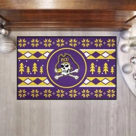 East Carolina University Holiday Sweater Starter Mat Accent Rug - 19in. x 30in.