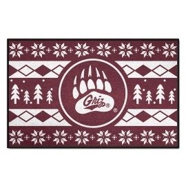 University of Montana Holiday Sweater Starter Mat Accent Rug - 19in. x 30in.