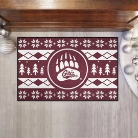 University of Montana Holiday Sweater Starter Mat Accent Rug - 19in. x 30in.