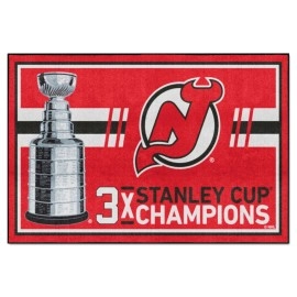 New Jersey Devils Dynasty 5Ft. X 8Ft. Plush Area Rug