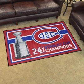 Montreal Canadiens Dynasty 4Ft. X 6Ft. Plush Area Rug