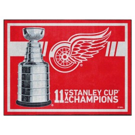 Detroit Red Wings Dynasty 8Ft. X 10Ft. Plush Area Rug