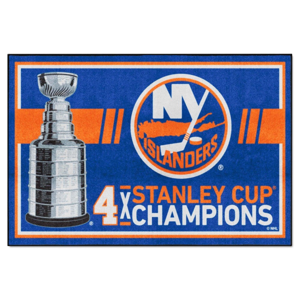 New York Islanders Dynasty 5Ft. X 8Ft. Plush Area Rug