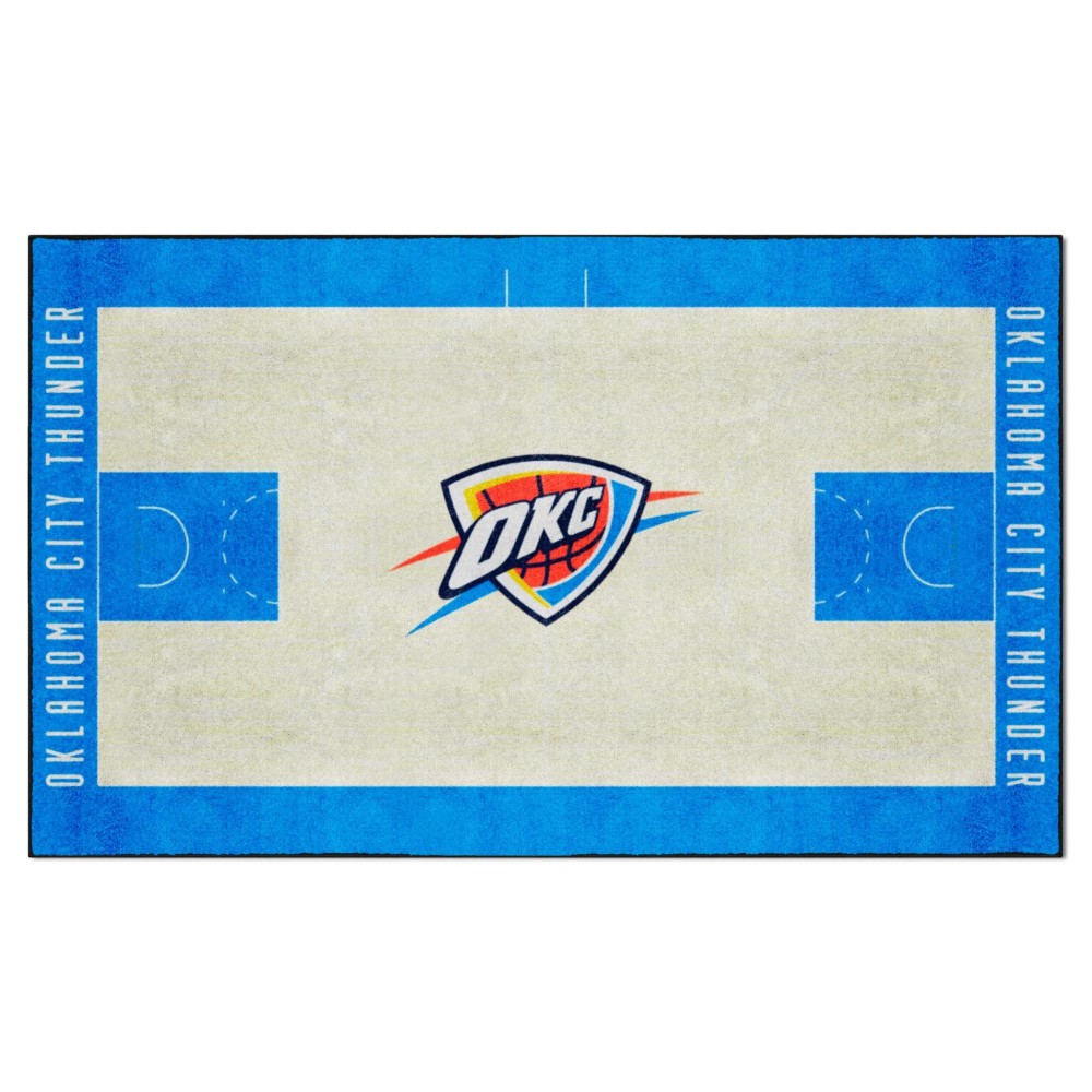 Oklahoma City Thunder 6 Ft. X 10 Ft. Plush Area Rug