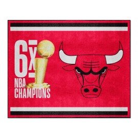 Chicago Bulls Dynasty 8Ft. X 10Ft. Plush Area Rug