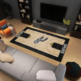 San Antonio Spurs 6 Ft. X 10 Ft. Plush Area Rug