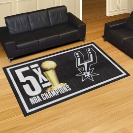 San Antonio Spurs Dynasty 5Ft. X 8Ft. Plush Area Rug