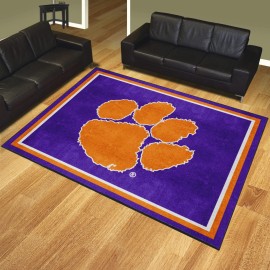 Clemson Tigers 8Ft. X 10 Ft. Plush Area Rug, Purple