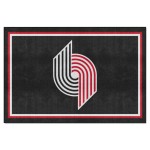 Nba Retro Portland Trail Blazers 5Ft. X 8 Ft. Plush Area Rug