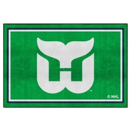 Retro Nhl Hartford Whalers 5Ft. X 8 Ft. Plush Area Rug