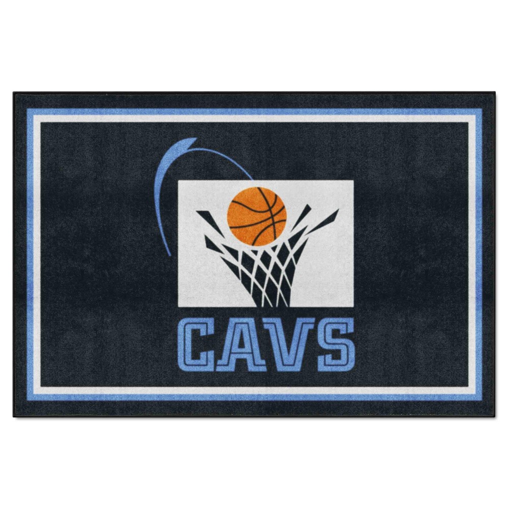 Nba Retro Cleveland Cavaliers 5Ft. X 8 Ft. Plush Area Rug