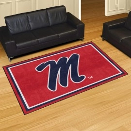 Ole Miss Rebels 5Ft. X 8 Ft. Plush Area Rug