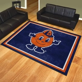 Syracuse Orange 8Ft. X 10 Ft. Plush Area Rug, Otto Mascot Logo