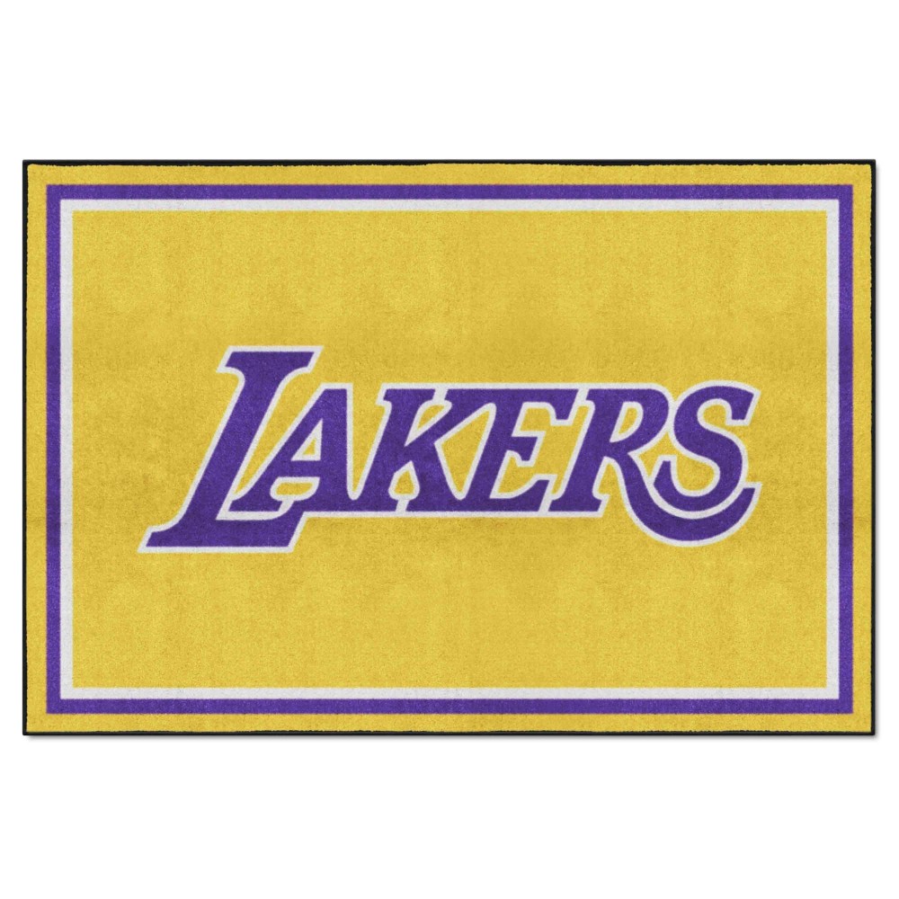 Los Angeles Lakers 5Ft. X 8 Ft. Plush Area Rug