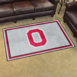 Ohio State Buckeyes 4Ft. X 6Ft. Plush Area Rug