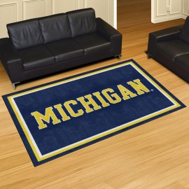 Michigan Wolverines 5Ft. X 8 Ft. Plush Area Rug