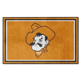 Oklahoma State Cowboys 4Ft. X 6Ft. Plush Area Rug