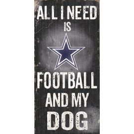 Dallas Cowboys Fan Creations N0640 Football and My Dog Sign