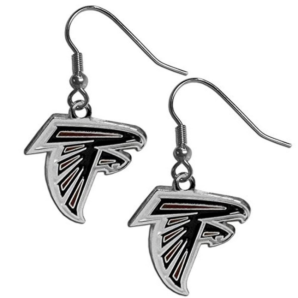 NFL Siskiyou Sports Womens Atlanta Falcons Dangle Earrings One Size Team Color