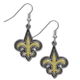 NFL Siskiyou Sports Womens New Orleans Saints Dangle Earrings One Size Team Color