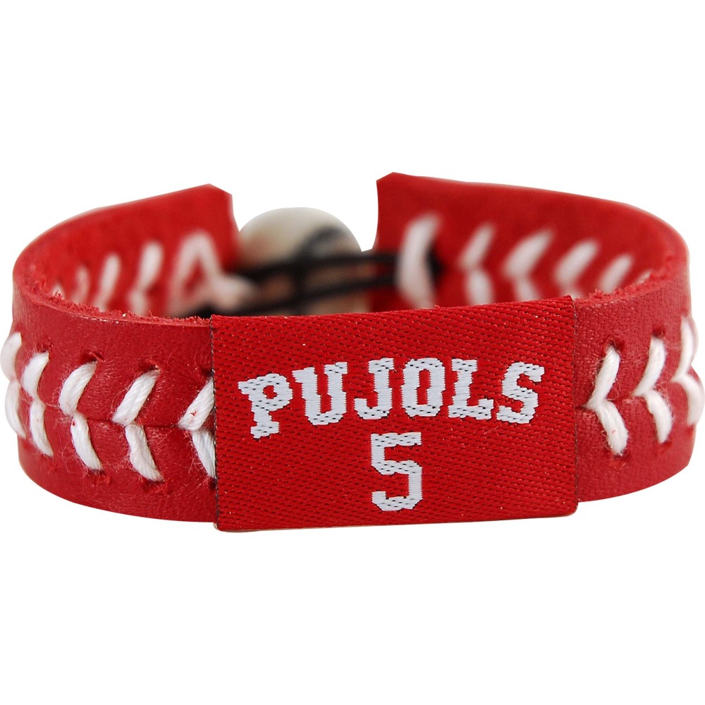 MLB Albert Pujols Team Color Jersey Bracelet